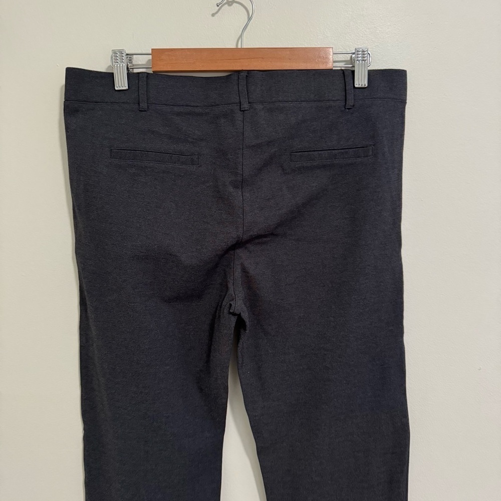 Betabrand Charcoal Grey Straight Leg Pants - Picture 6 of 8
